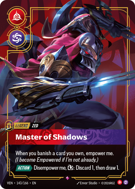 Master of Shadows VEN-143 Riftbound card