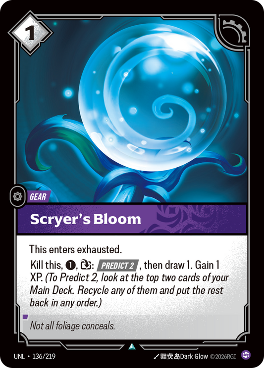 Scryer's Bloom UNL-136 Riftbound card
