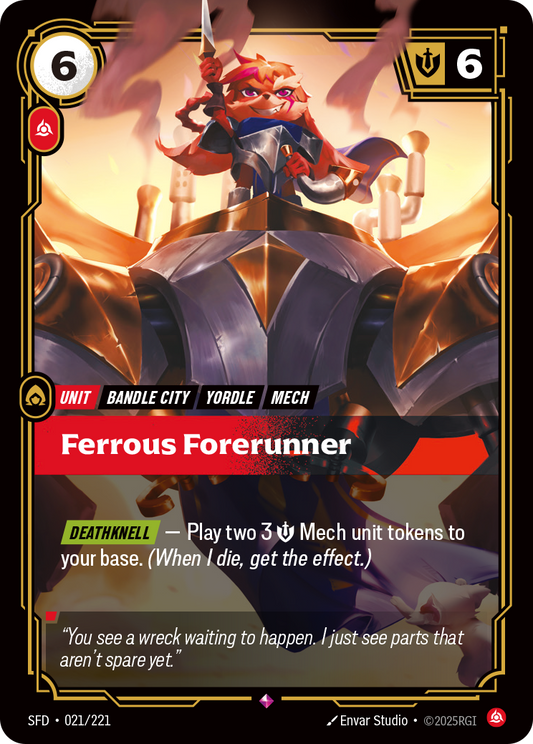 Ferrous Forerunner SFD-021 Riftbound card