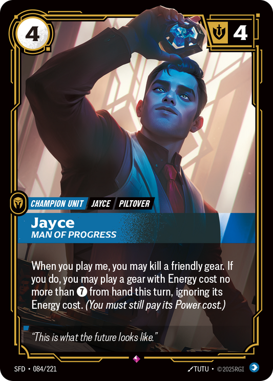 Jayce, Man of Progress SFD-084 Riftbound card