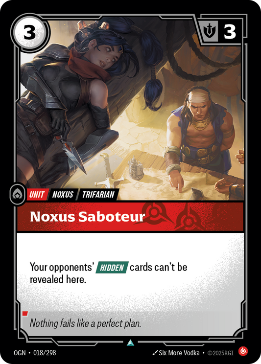 Noxus Saboteur OGN-018 Riftbound card