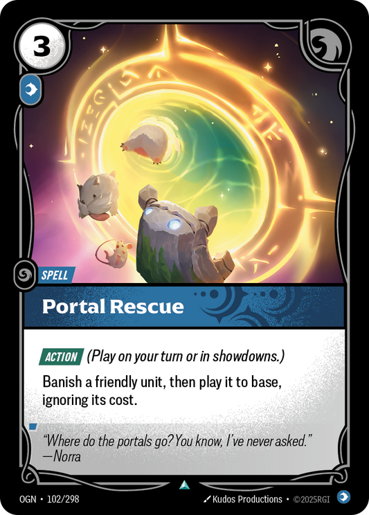 Portal Rescue OGN-102 Riftbound card