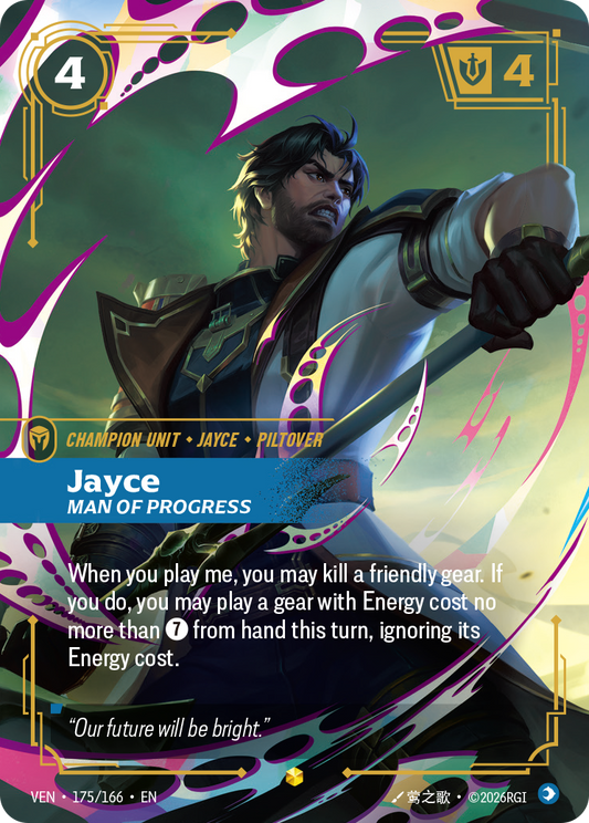 Jayce, Man of Progress VEN-175 Riftbound card