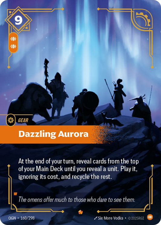Dazzling Aurora OGN-160 Riftbound card