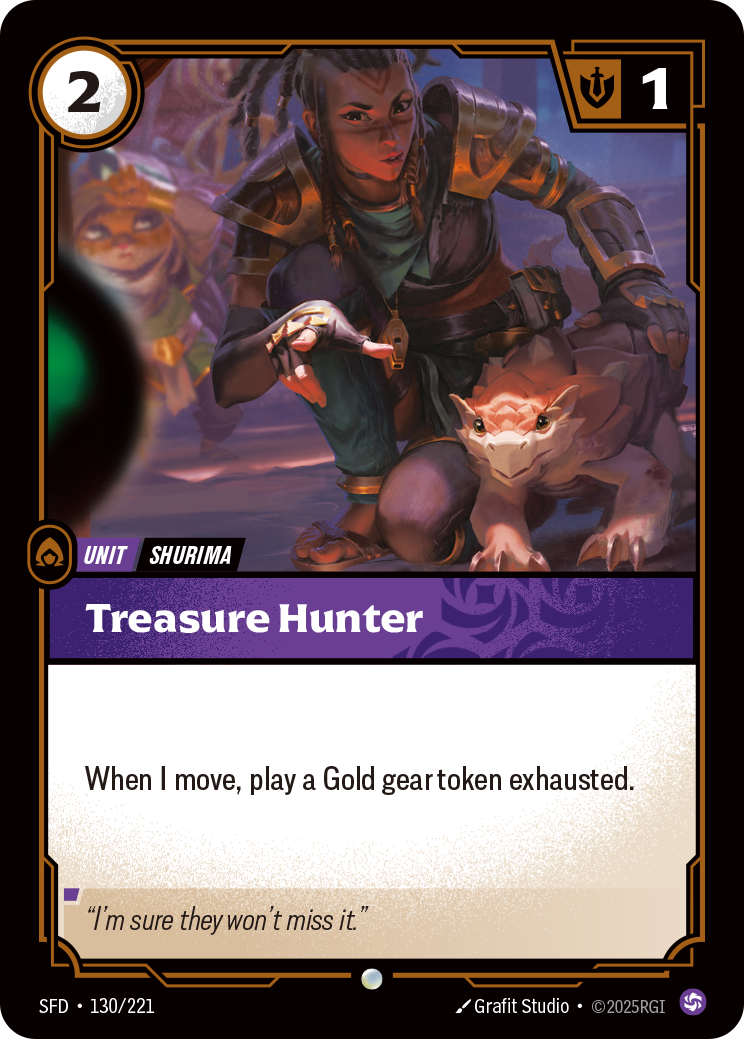 Treasure Hunter SFD-130 Riftbound card