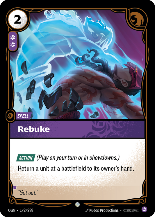 Rebuke OGN-172 Riftbound card