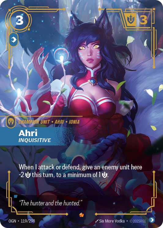 Ahri, Inquisitive OGN-119 Riftbound card