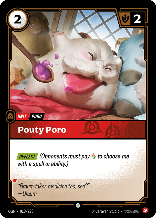 Pouty Poro OGN-013 Riftbound card