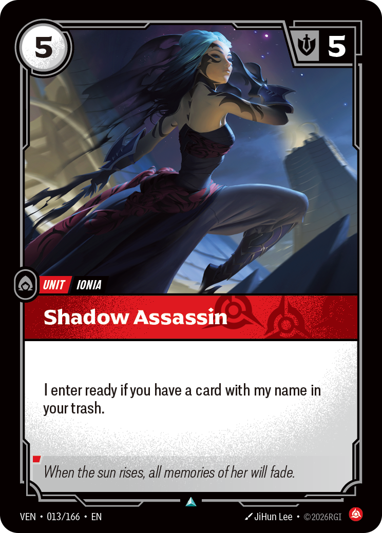 Shadow Assassin VEN-013 Riftbound card