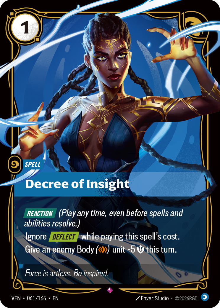 Decree of Insight VEN-061 Riftbound card