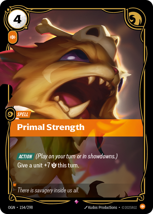 Primal Strength OGN-154 Riftbound card