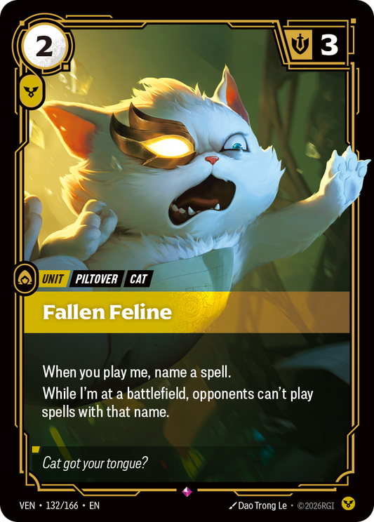 Fallen Feline VEN-132 Riftbound card