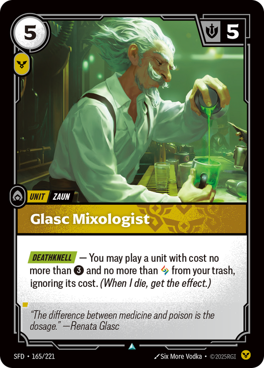 Glasc Mixologist SFD-165 Riftbound card