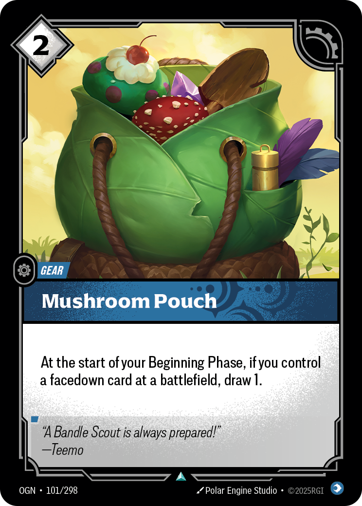 Mushroom Pouch OGN-101 Riftbound card