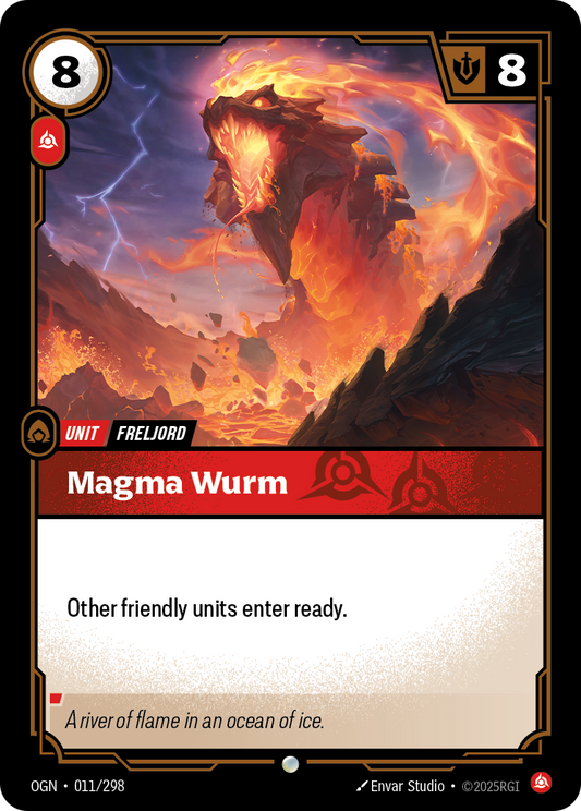 Magma Wurm OGN-011 Riftbound card