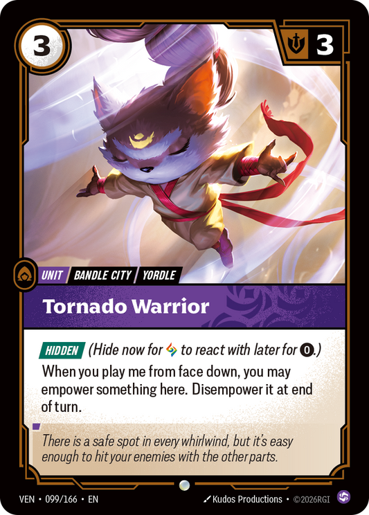 Tornado Warrior VEN-099 Riftbound card
