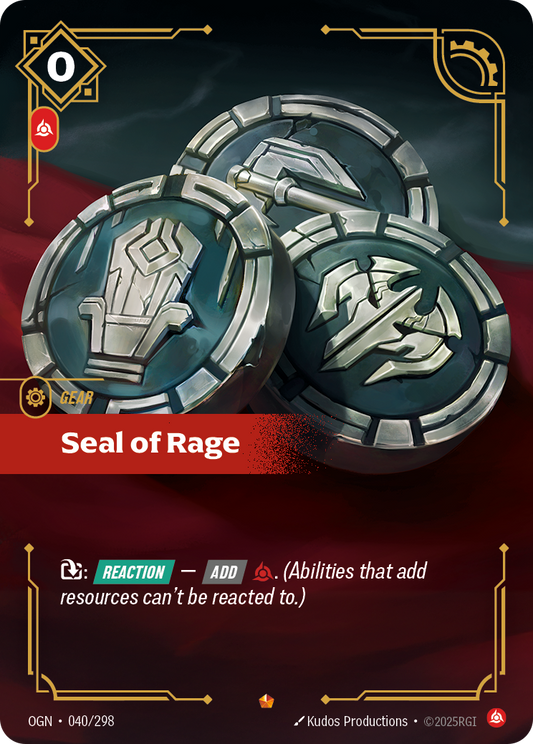 Seal of Rage OGN-040 Riftbound card