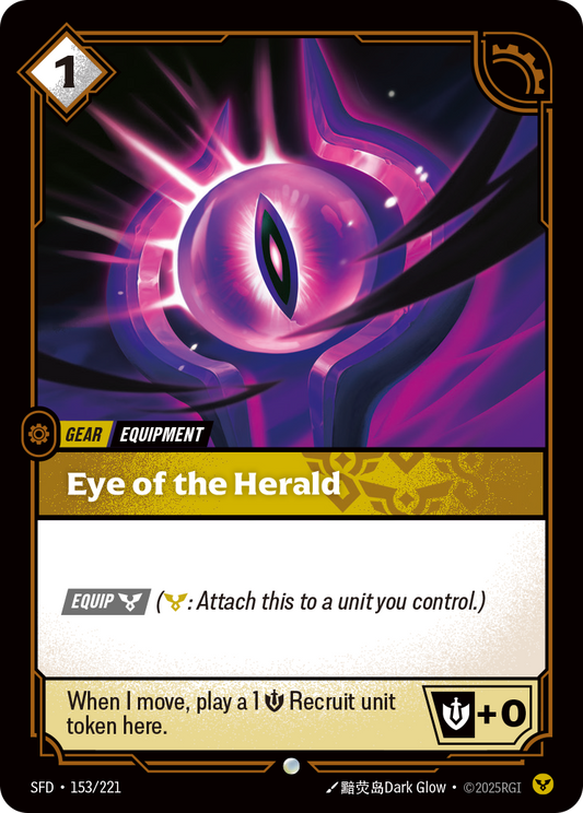 Eye of the Herald SFD-153 Riftbound card