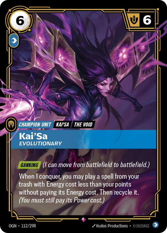 Kai'Sa, Evolutionary OGN-112 Riftbound card