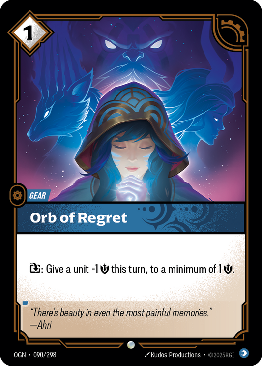 Orb of Regret OGN-090 Riftbound card